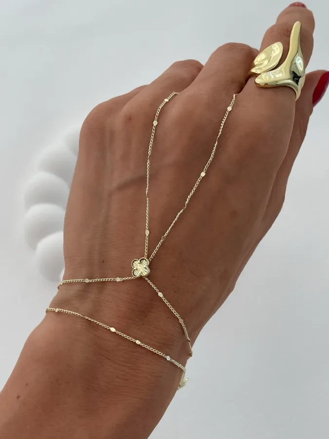 Özel Seri Pul Detay Yonca Tasarım Gold Şahmeran